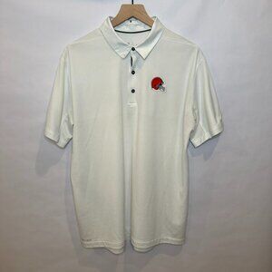 Cleveland Browns Nike on field apparel golf performance polo White L